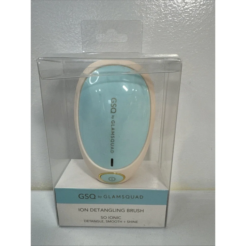 GSQ by GLAMSQUAD Ion Detangling Brush New In Box Turquoise Anti‎ Static